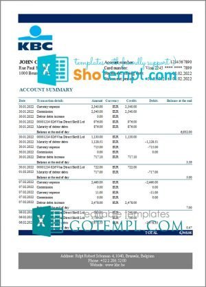 USA Spectrum invoice template in Word and PDF format, fully editable