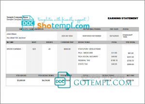 Ethiopia Dashen Bank statement Excel and PDF template