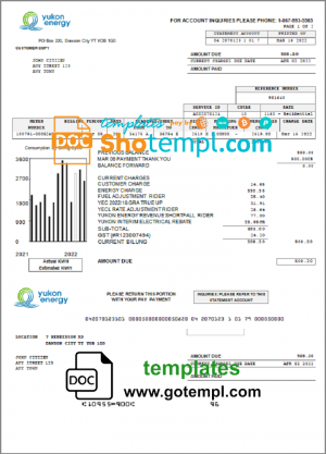 Trucking Company Earnings statement Word and PDF template