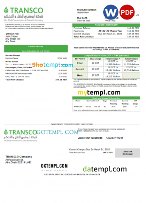 Saint Vincent and the Grenadines hotel booking confirmation Word and PDF template, 2 pages