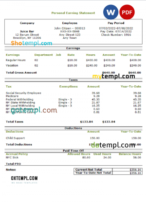 Andorra MoraBank bank statement template in Excel and PDF format