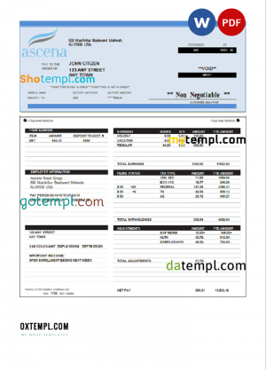 Mexico Registro de Poblacion de Mexico (CURP number) PSD template, version 2