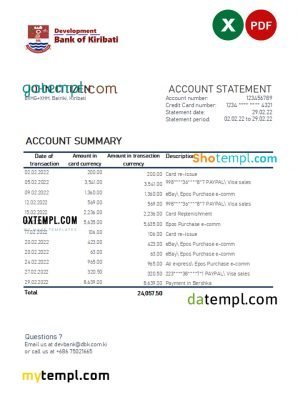 United Kingdom electricity business utility bill, Word and PDF template