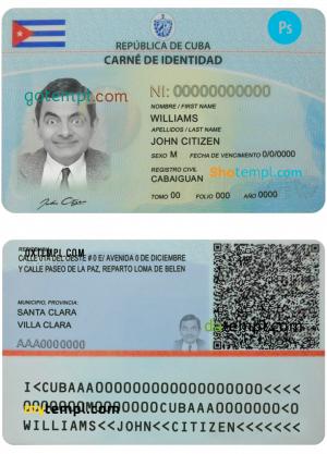 Sweden ID template in PSD format