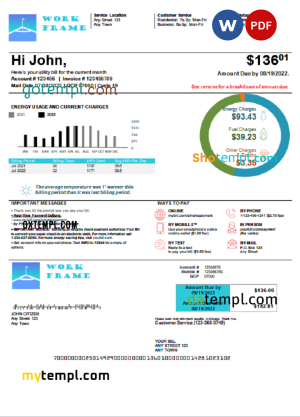 Philippines Asia United Bank (AUB) account statement Excel and PDF template