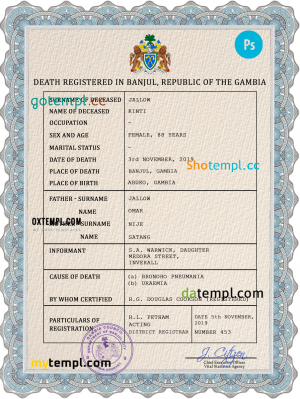 free Barbados dog (animal, pet) passport PSD template, fully editable