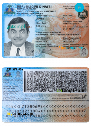 South Africa ID template in PSD format, fully editable (1986 – 2013)