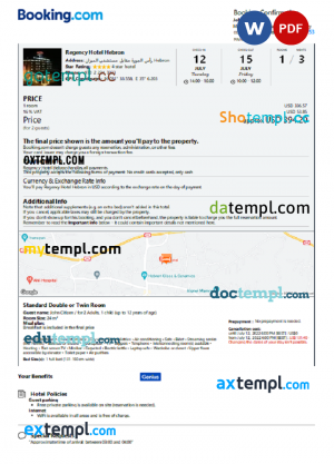 Music Band Invoice template in word and pdf format