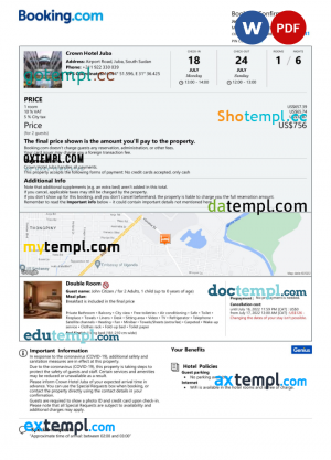 USA Diploma certificate template in Word and PDF format