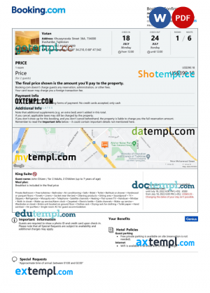 Basic Construction Invoice template in word and pdf format