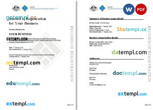Australia JB Hi-Fi tax invoice Word and PDF template, fully editable