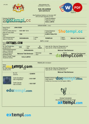 free Cyprus cat (animal, pet) passport PSD template, fully editable