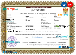 Indonesia vital record death certificate PSD template, fully editable