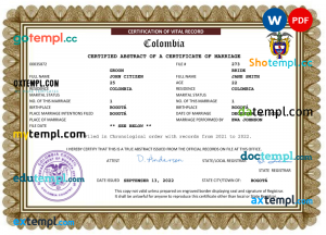 Cameroon Ecobank bank statement easy to fill template in .xls and .pdf file format