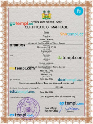 Ghana identity document 4 templates in one record – with discount price
