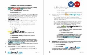 free Service Contract template, Word and PDF format