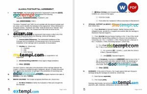 Hong Kong divorce certificate template in Word and PDF format