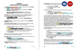 free property management agreement template, Word and PDF format