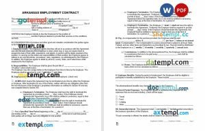 free credentialing contract template, Word and PDF format