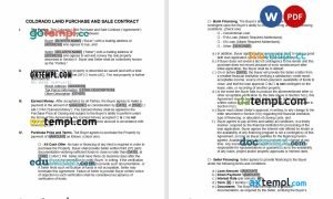 free contract register template, Word and PDF format