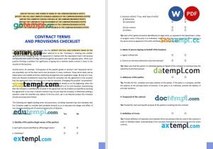 free interior design contract template, Word and PDF format