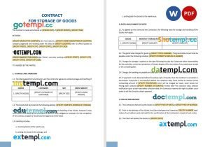 free commercial real estate non-disclosure agreement NDA template, Word and PDF format