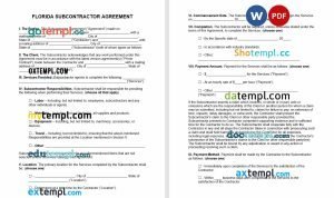 free Indiana partnership agreement template, Word and PDF format