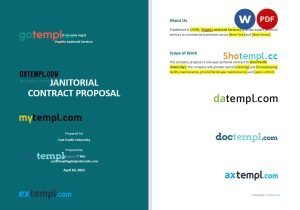 free formal contract proposal template, Word and PDF format