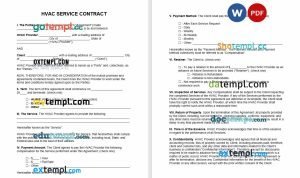 free marketing campaign contract template, Word and PDF format