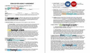 free Iowa buyer agency agreement template, Word and PDF format