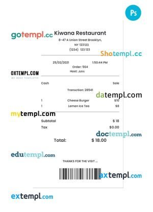 CENTAMAN payment check PSD template