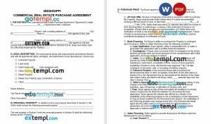 free contract for sale power of attorney template, Word and PDF format