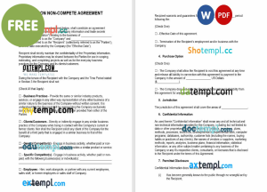 free florida subcontractor agreement template, Word and PDF format