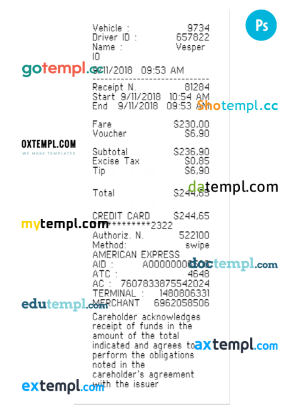 Payroll Register Word and PDF template