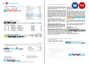 Construction invoice template in word and pdf format