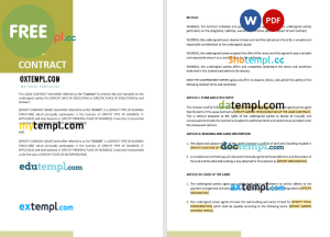 Congo business registration certificate Word and PDF template