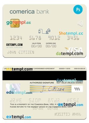 Cote d’Ivoire e-visa PSD template, with fonts