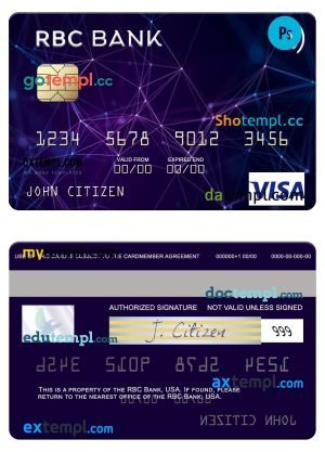 Congo Credit bank mastercard credit card template in PSD format, fully editable