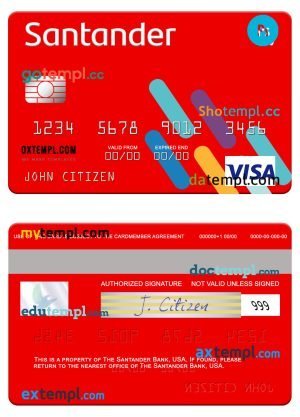 Skrill Visa Debit card template in PSD format, completely editable