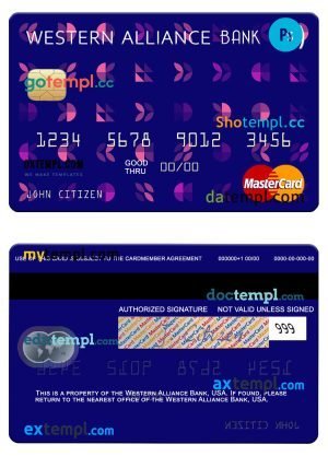 Saudi Arabia The National Commercial Bank mastercard template in PSD format