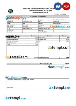 Bulgaria Fibank bank statement template in Word and PDF format