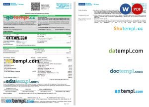 Austria bank statement 9 templates in one archive – with takeaway price