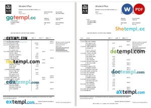 Modern resume template in WORD format