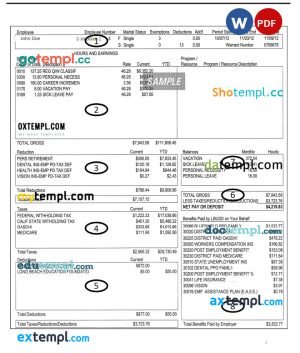 Slovakia Tatra bank statement, Excel and PDF template, version 2