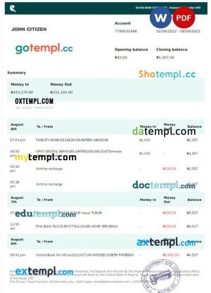 Algeria utility bill 3 templates in one archive – with takeaway price