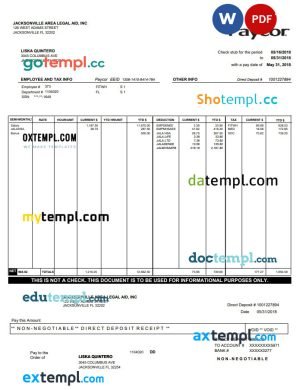 LENVICA computer solutions Pvt Ltd payslip pay stub template in Word and PDF formats