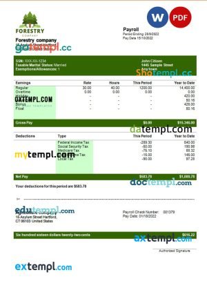 Kyrgyztsan hotel booking confirmation Word and PDF template, 2 pages
