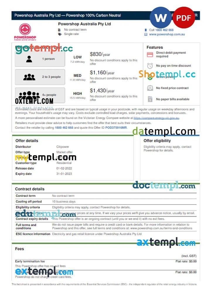 Greece Alpha Bank statement Excel and PDF template