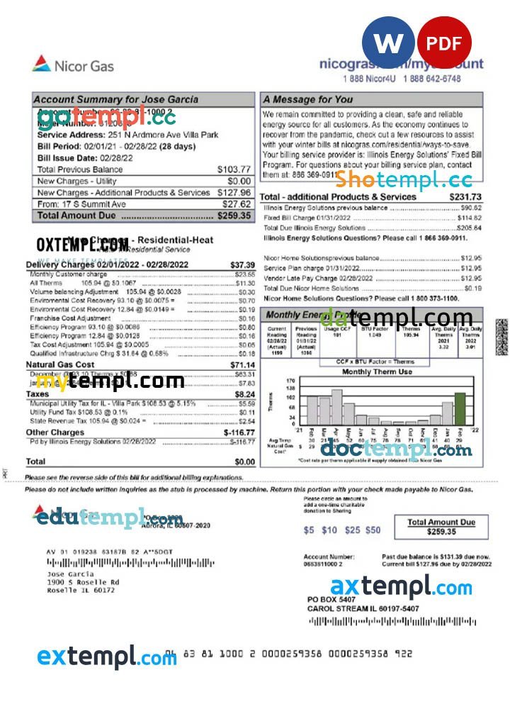 Free Pub Invoice template in word and pdf format