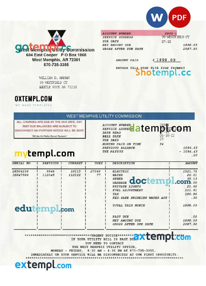 Blank Real Estate Invoice Template word and pdf format